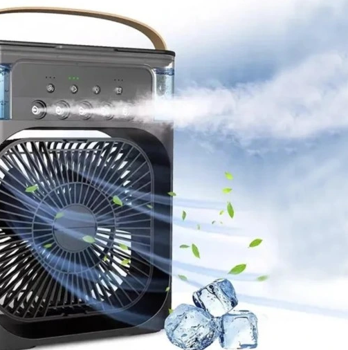 Przenośny Klimator 3w1 – Wentylator, Nawilżacz i Oświetlenie LED w Jednym